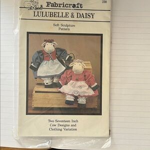 Lulubelle & Daisy Soft Sculpture Pattern Vintage 1989